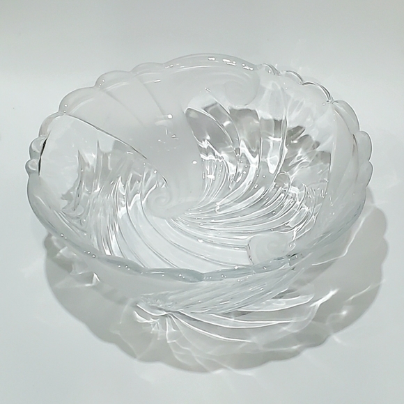 🌊 10 1/2" Large Crystal Ocean Waves 🌊 Bowl by Crystal Clear Studios Japan - Picture 15 of 15